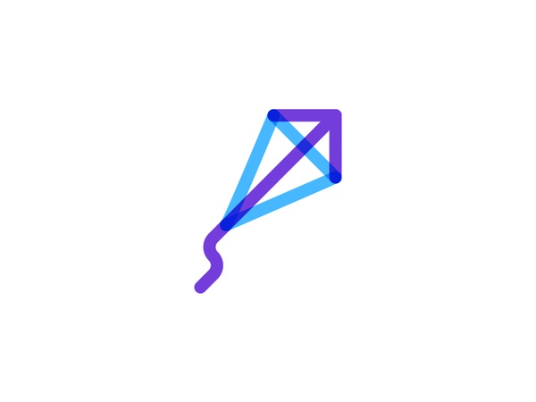 Little Fund Logo design kids fun more increase arrow up kite logo.jpg