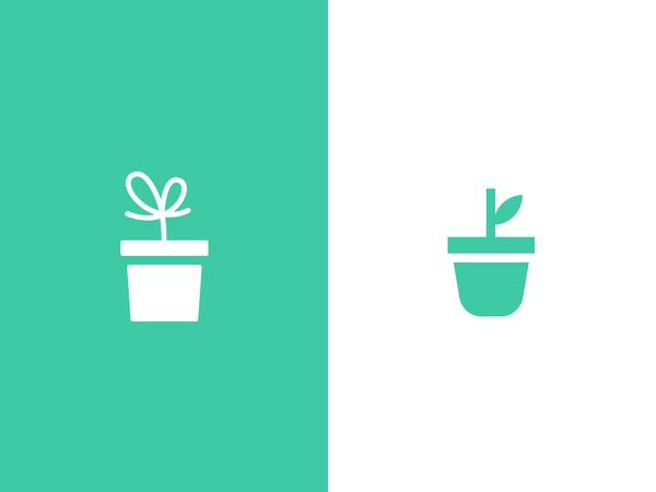 Little Fund Logo Explorations symbol design pot grow savings finance m.jpg