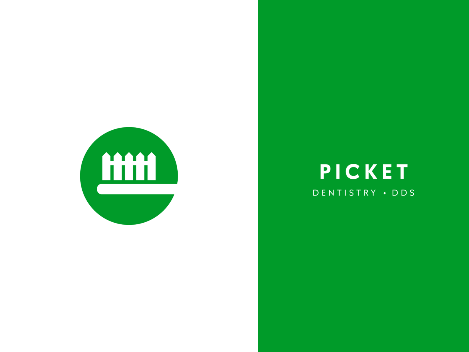 Picket Dentistry symbol branding geometric logotype design logo toothb.png