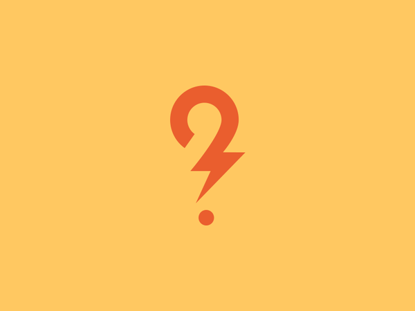 Question Mark Logo question mark game answer logo lightning fast quick.png
