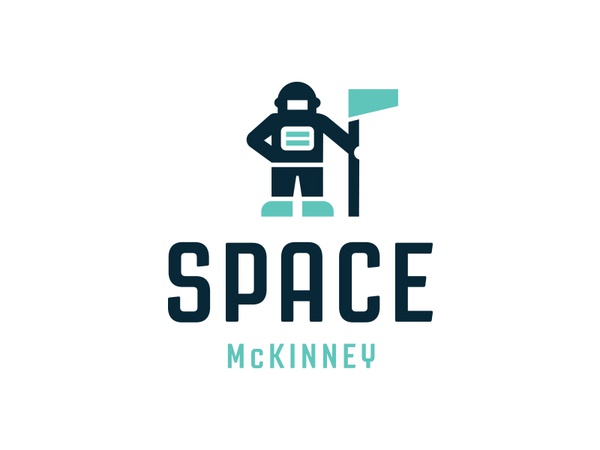Space Mckinney Logo logo space astronaut flag holding illustrative geo.jpg
