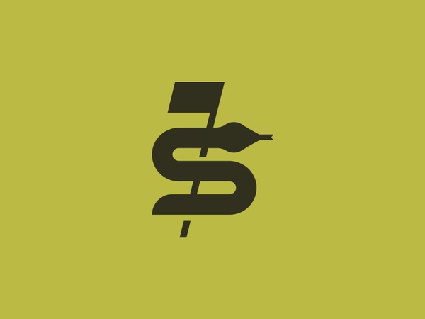 StableFOREd Golf Tournament snake logo golf flag snake.jpg