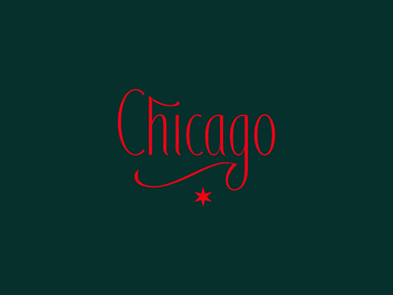 Chicago chicago lettering custom type roko kerovec rokac.png