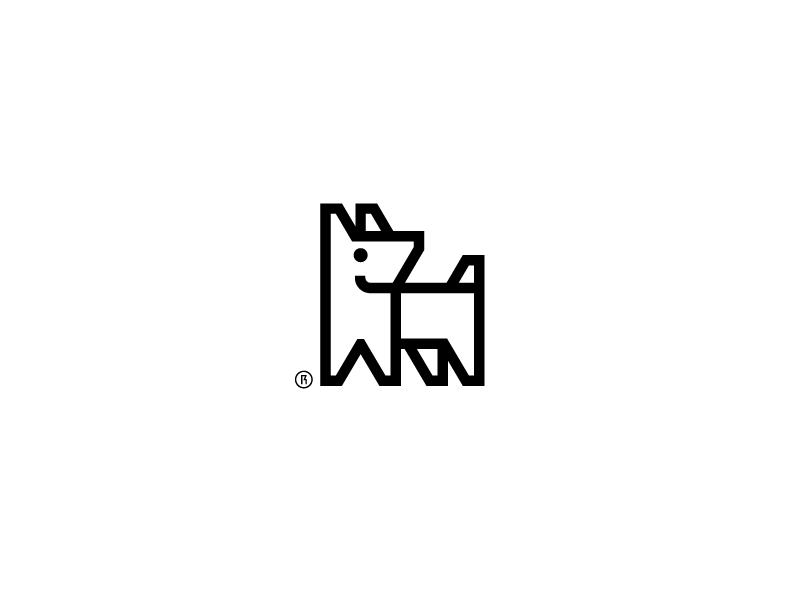 Dawg simple clean cute puppy animal branding logodesign symbol logo do.png