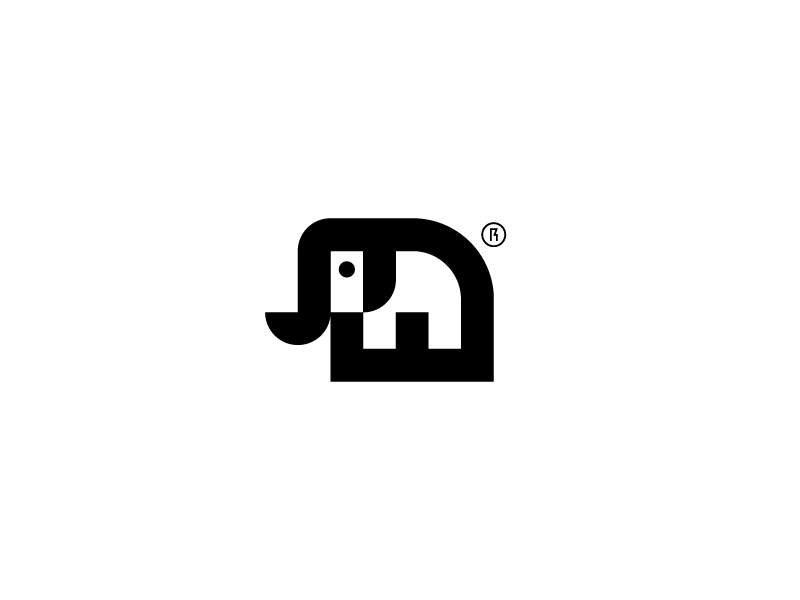 Elephant rokac minimal logo elephant.png