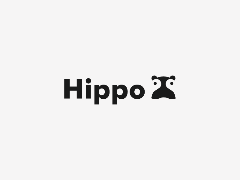 Hippo kerovec rokac roko animal logo simple hippo.png