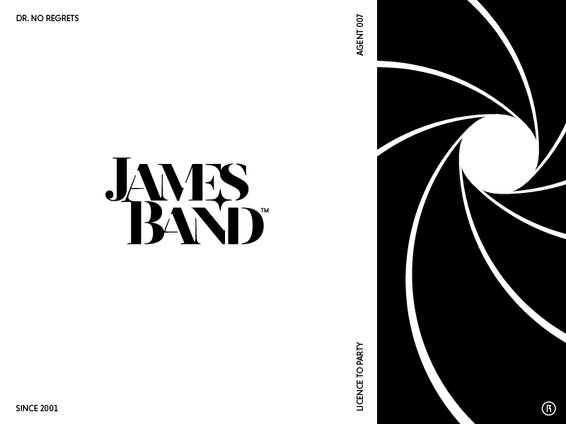James Band agent 007 serif star stencil revista typography logotype mu.png