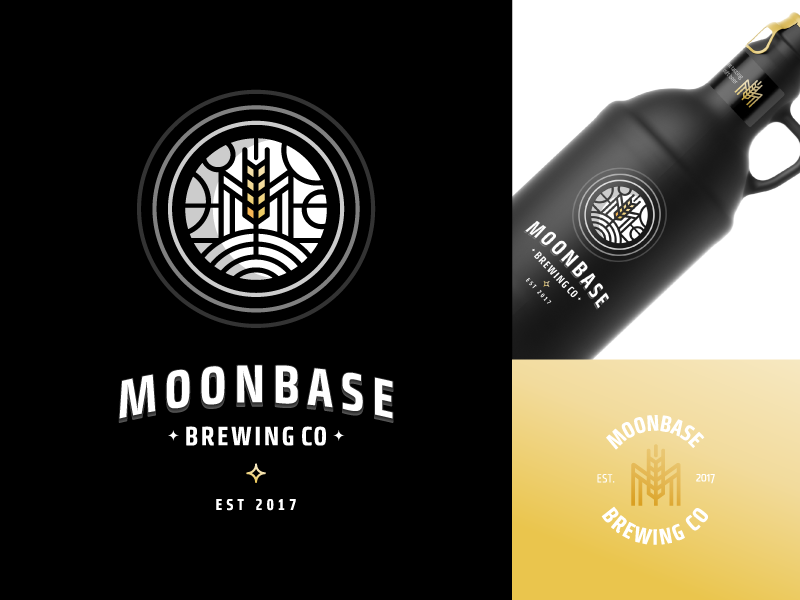 Moonbase Brewing Co. wheat logo label beer lunar base brewing moon.png