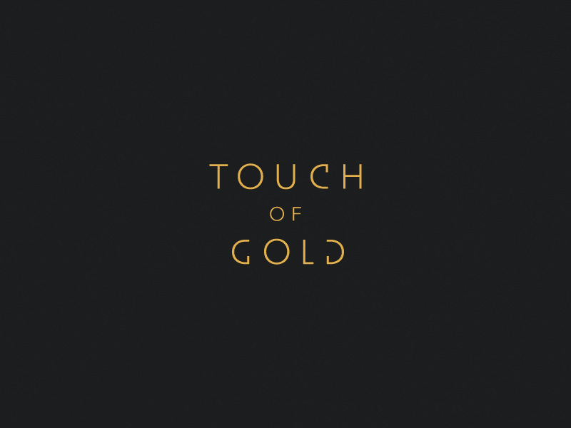 Touch Of Gold care cosmetics custom finger touch drop gold futura typo.gif