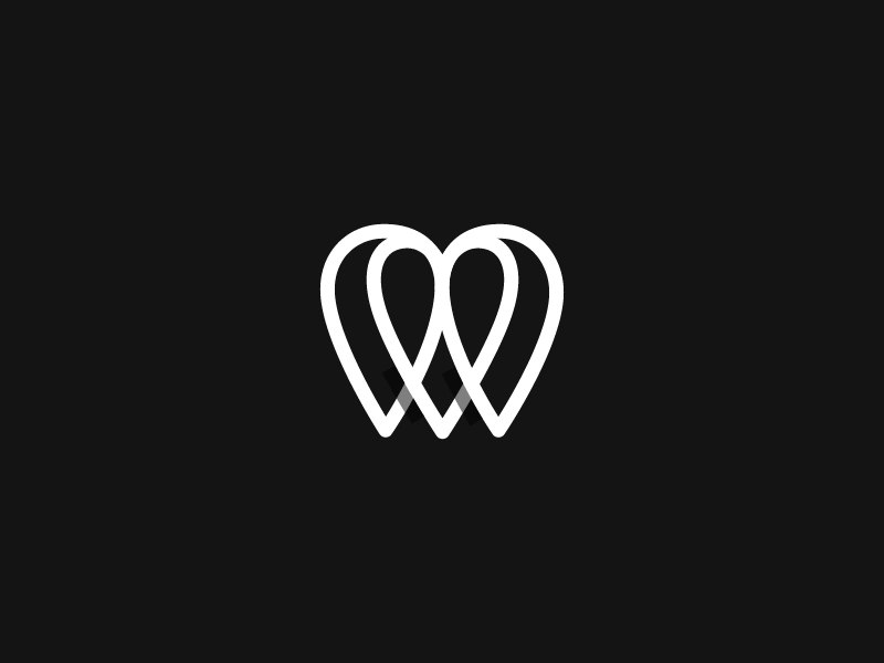 Heart +Tooth 3 tooth heart mark logo symbol.webp