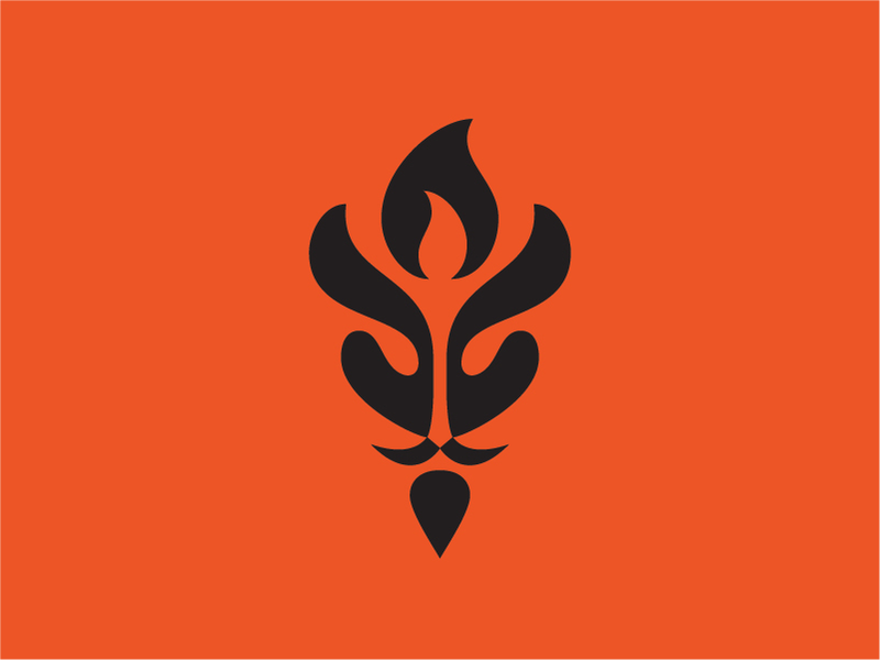 Sorcerer negative space mark logo symbol sorcerer.webp