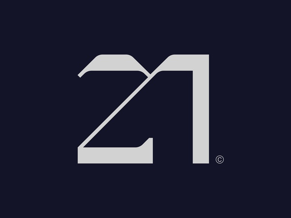 21 lettering logotype typography future anniversary 21 numbers number.jpg