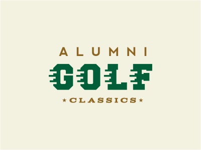 Alumni Golf Classics logo logotype typography custom sports golf class.jpg