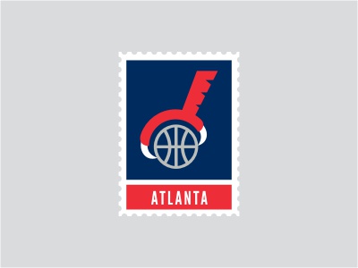 Atlanta Hawks logo stamp sports basketball ball animal bird hawk red b.jpg