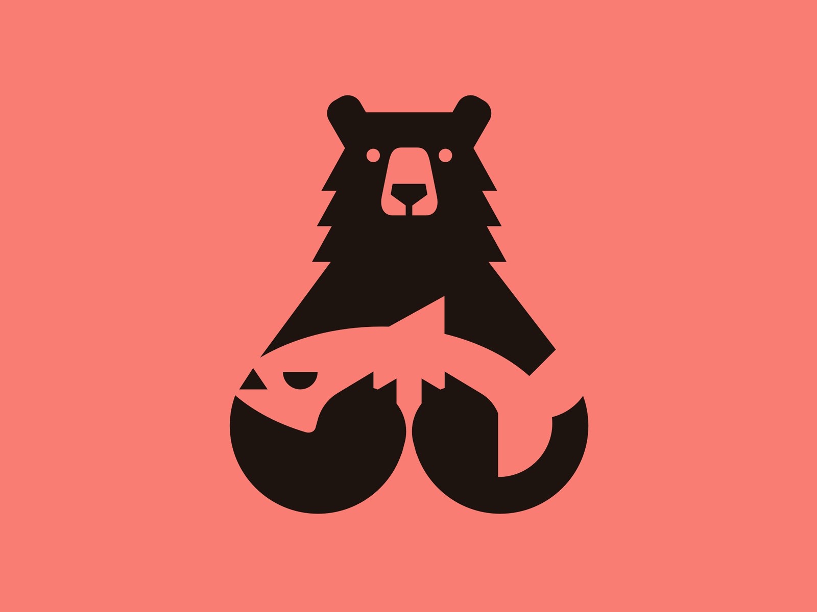 Bear Hands brown negative red pink food forest salmon fish bear animal.jpg