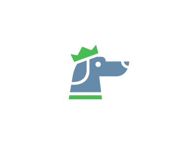 Blue Dog logo animal dog crown blue green network royal care collar pe.jpg