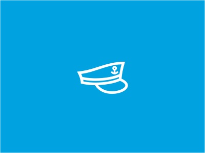 Captain logo hat nautical yachting captain sea blue wave anchor yacht.jpg