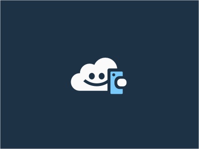 Cloudgame logo cloud game gaming device mobile blue smile face cute ha.jpg