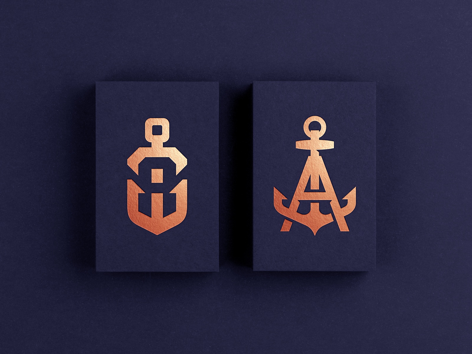Copper Anchor Vol 2 negative initials sea sailing ocean monoline marit.jpg
