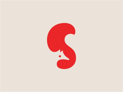Curious Fox logo animal wild forest fox orange tail negative red beige.jpg