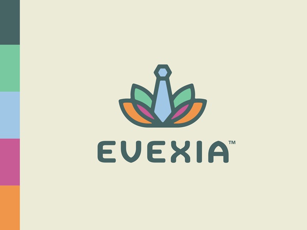 Evexia Corporate Wellness monoline colorful business tie yoga health f.jpg