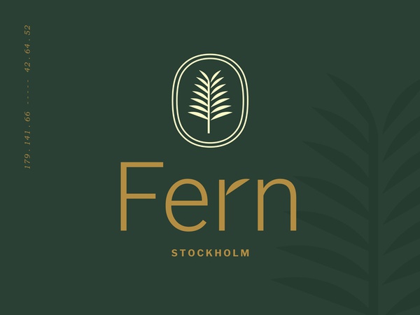 Fern Stockholm gold shadow enclosure leaf nature plant fern stamp seal.jpg