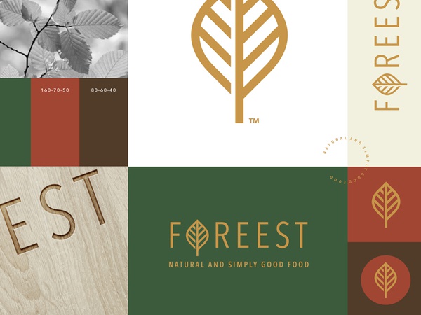 Foreest Brand beech wood forest nature tree leaf lettering custom typo.jpg