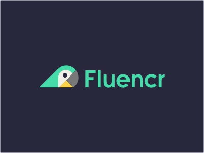 Fluencr app brazil logo animal bird parrot nature yellow green social.jpg