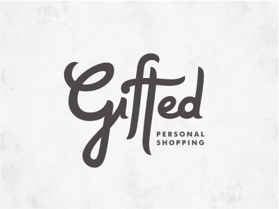 Gifted logo logotype custom calligraphy handwritten gray shop.jpg