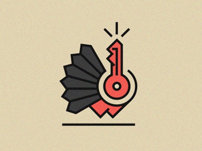 Gobbble logo illustration animal bird turkey thanksgiving key line red.jpg