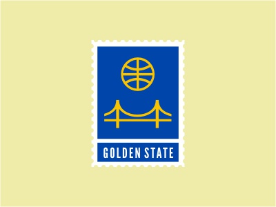Golden State Warriors gate warriors logo stamp sports basketball ball.jpg