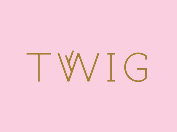 Golden Twig holiday pink gold festive nature tree twig custom letterin.jpg