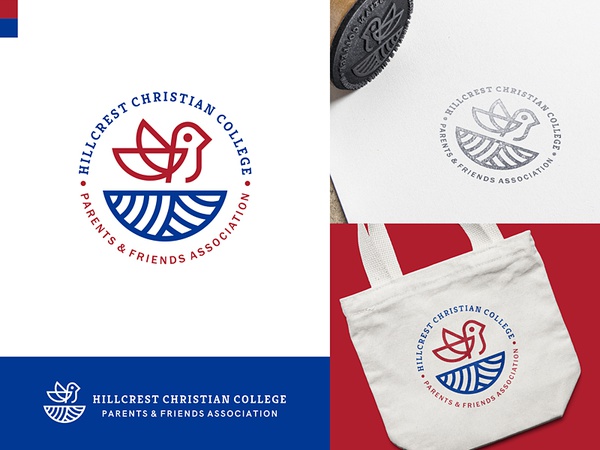 HCCPFA parents identity seal emblem blue red monoline animal bird nest.jpg