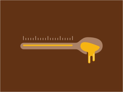 Honey Season illustration honey fall autumn spoon termometer yellow br.jpg