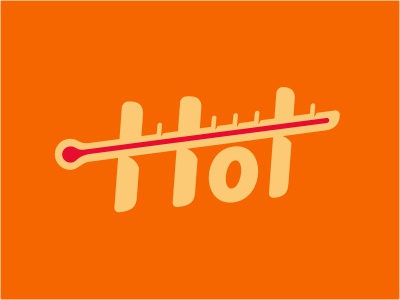 Hot termometer season logotype typography custom summer hot red orange.jpg