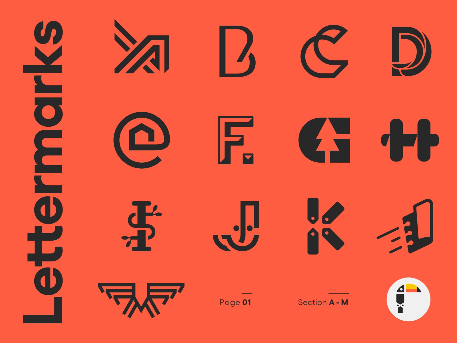 Lettermarks Roundup symbol mark monogram selection alphabet collection.jpg
