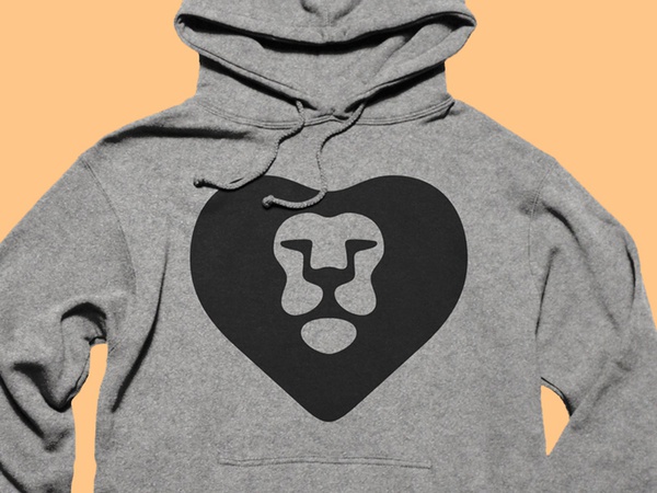 Lionheart at Cotton Bureau hoodie shop online wear fashion lion heart.jpg