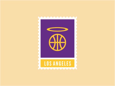 Los Angeles Lakers nba logo stamp sports basketball ball rim halo purp.jpg