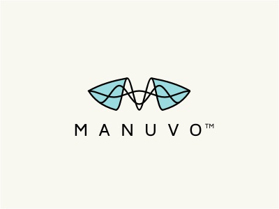 Manuvo logo tech wave black blue green line initials glass linear abst.jpg