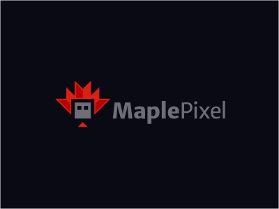 Maple Pixel logo maple app icon leaf red pixel nature gray dimension b.jpg