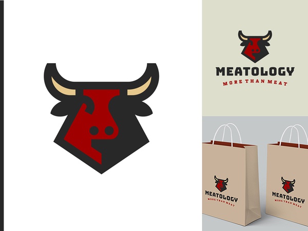 Meatology Logo 2 head bag horn chain class bull animal luxury food mea.jpg