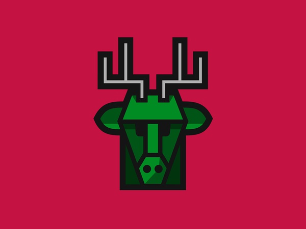 Milwaukee Bucks logo animal sports buck deer basketball red horns head.jpg