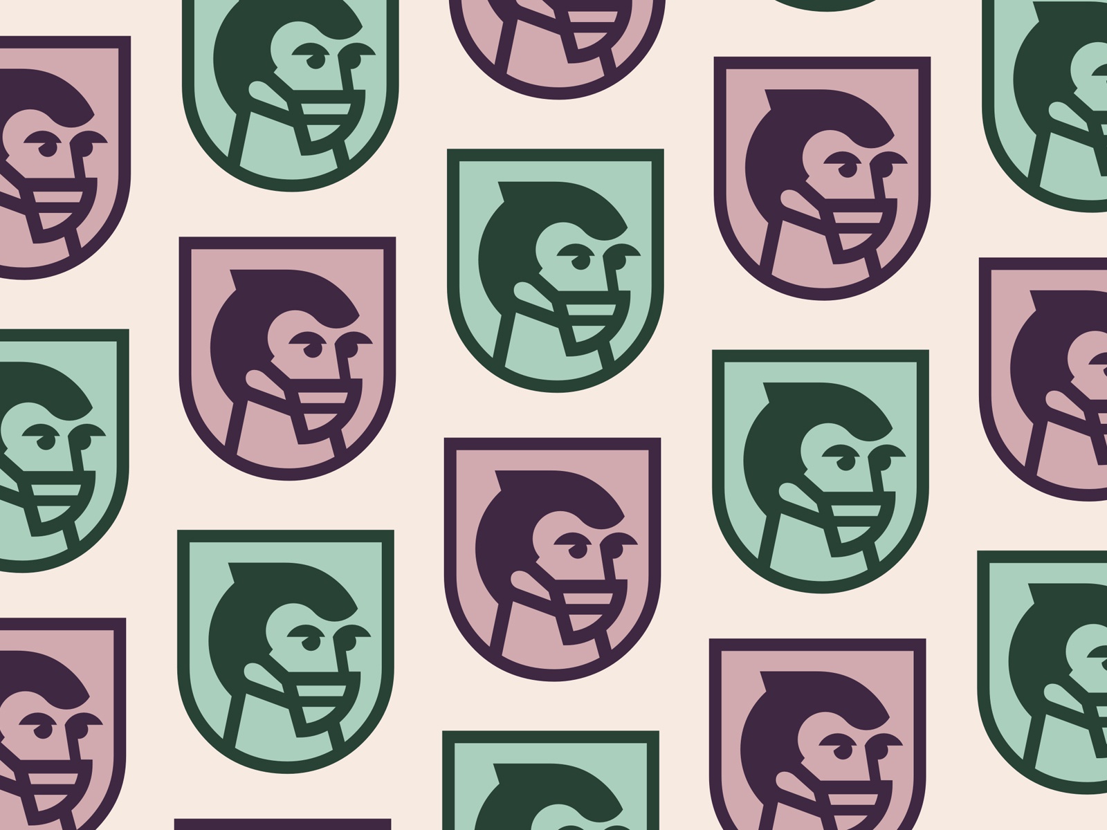 Modern Ninjaz hero health face emblem logo care safe shield person hum.jpg