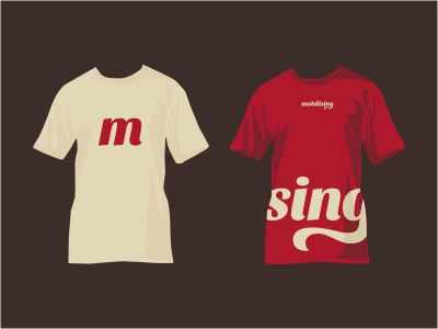 Mobilising Promo promo t shirt red beige initials logo mobile print.jpg