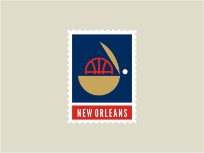 New Orleans Pelicans logo stamp sports basketball ball nba bird pelica.jpg
