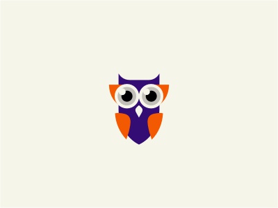 Owl Mark logo bird animal owl purple orange eyes search hoot.jpg