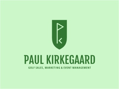 Paul K arrow logo shield sports golf flag green marketing vintage even.jpg