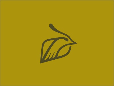 Peacock logo bird peacock animal head feather green olive linear monol.jpg
