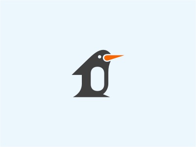 Penguin Mark logo animal bird penguin orange gray heating cooling blue.jpg