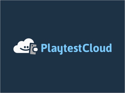 Playtest Cloud logo cloud game gaming device mobile blue smile face cu.jpg